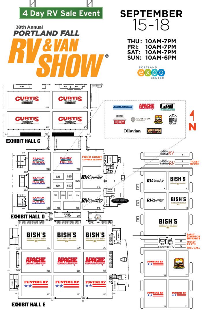 Exhibitor List Portland Fall RV & Van Show